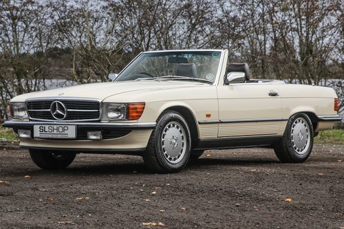 1987 Mercedes-Benz 500SL V8 (R107) Rare Ivory with Brown SOLD