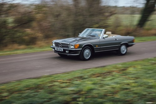 1987 Fully Restored 420SL in Anthracite Grey with Beige Leather SOLD
