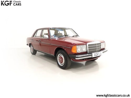 1980 A Stunning W123 Mercedes-Benz 200 with Only 34,486 Miles SOLD