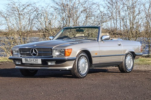 1988 Beautiful 300SL finished in Smoke Silver with Beige Leather SOLD