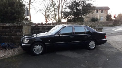 1997 Mercedes-Benz W140 S500L Obsidian Black Tinted Windows For Sale