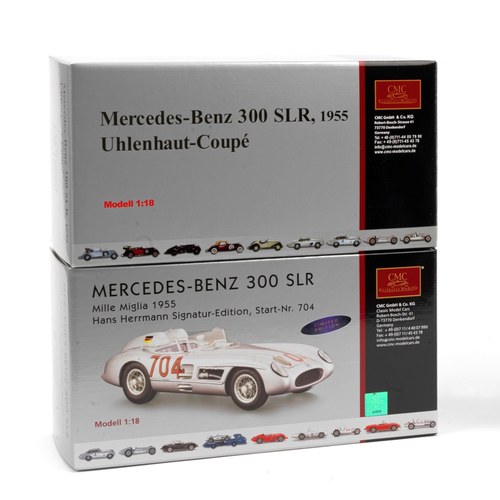 Lot 176 - Two boxed 1:18 scale 1955 Mercedes-Benz 300 SLR For Sale by Auction