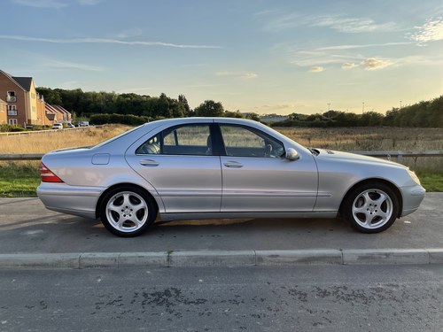2002 Mercedes S320 CDI in Silver with Black/Grey Interior SOLD