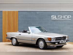 1988 Mercedes 420SL (R107) in Smoke Silver with 23,000 Miles For Sale (picture 1 of 13)