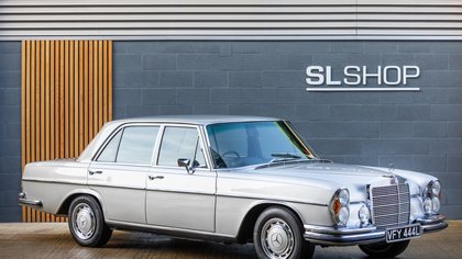 Mercedes 280SE 3.5 V8 in Astral Silver with Black MB Tex