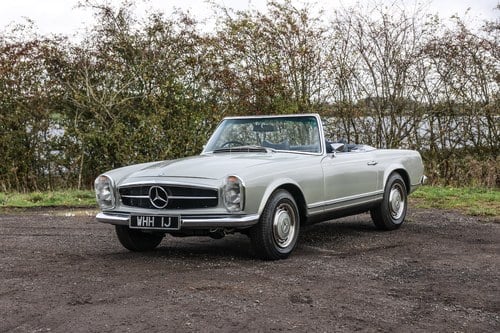1969 Mercedes 280SL in Silver Grey with Blue MB Tex SOLD