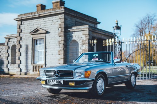 1988 Mercedes 500SL (LHD) Grey with Red Leather SOLD