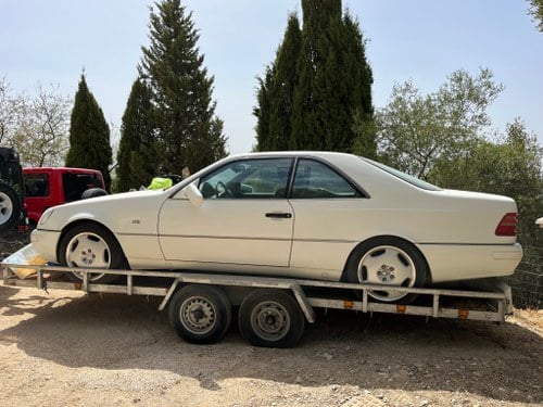 1996 Mercedes CL500 LHD 177k km non runner no papers For Sale