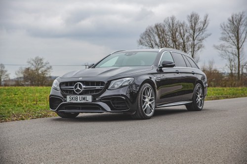 2018 Mercedes-Benz E63s Estate in Obsidian Black with Black Leath VERKOCHT