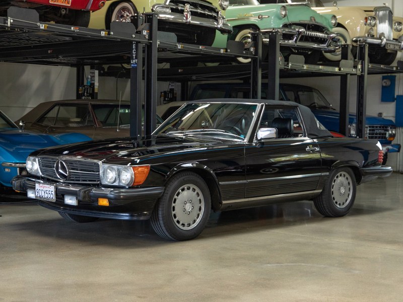 1988 Mercedes 560SL in Triple Black with 12K orig miles