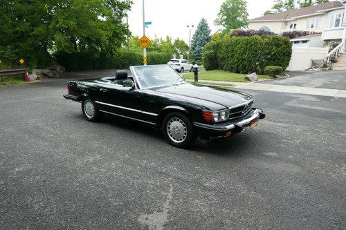 1989 Mercedes 560SL in Triple Black 2 Tops Nice Driver For Sale