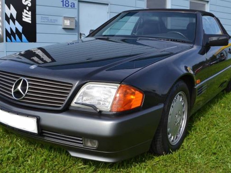 1990 Mercedes 500 SL Historic plates