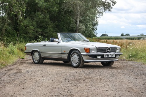 1989 Mercedes-Benz R107 500 SL in Astral Silver VERKAUFT