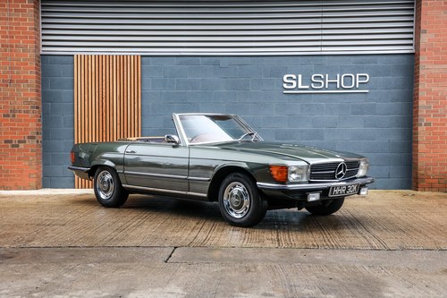 1972 Mercedes Benz 350SL British Racing Green VERKOCHT