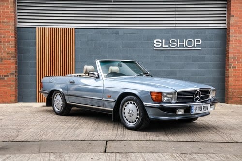 1989 Mercedes Benz R107 500SL Diamond Blue Metallic SOLD