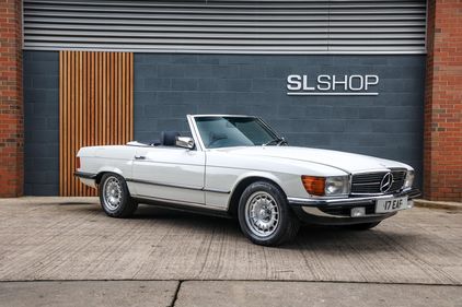 1983 Mercedes Benz R107 280SL White with Blue Leather