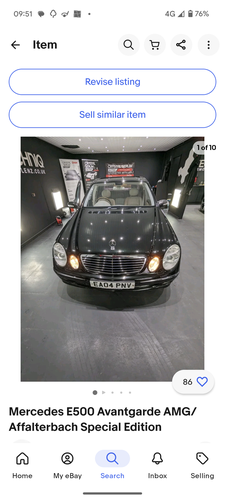 2004 Mercedes E Class Modern (1997+) E500