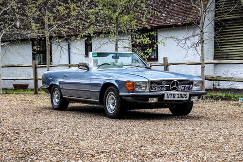 1978 Mercedes Benz R107 350SL Grey Blue Metallic (906) A vendre