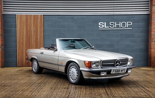 1988 Mercedes Benz R107 500SL Smoke Silver (702) SOLD