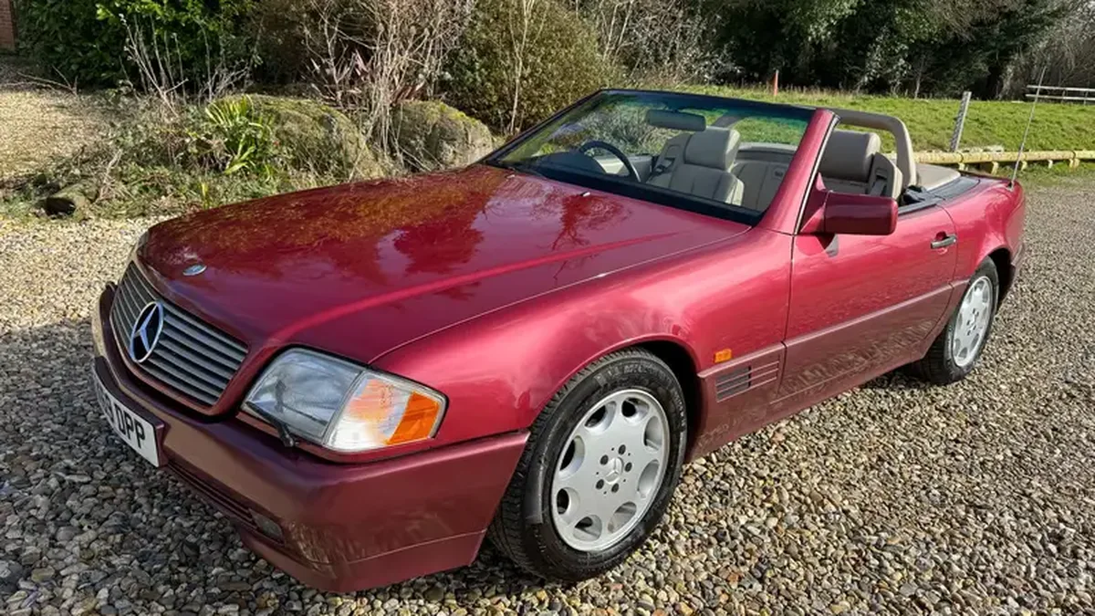 1993 Mercedes SL Class almandine-red Automatic Right Hand Drive in ...