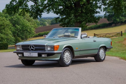 1988 Mercedes Benz 500SL | Rare Willow Green R107 SOLD