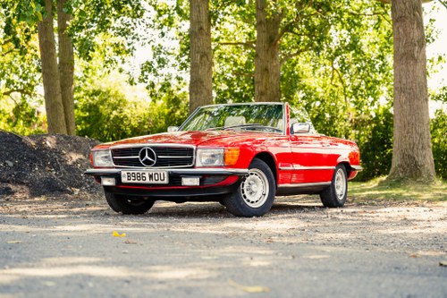 1985 Mercedes Benz R107 280SL Signal Red