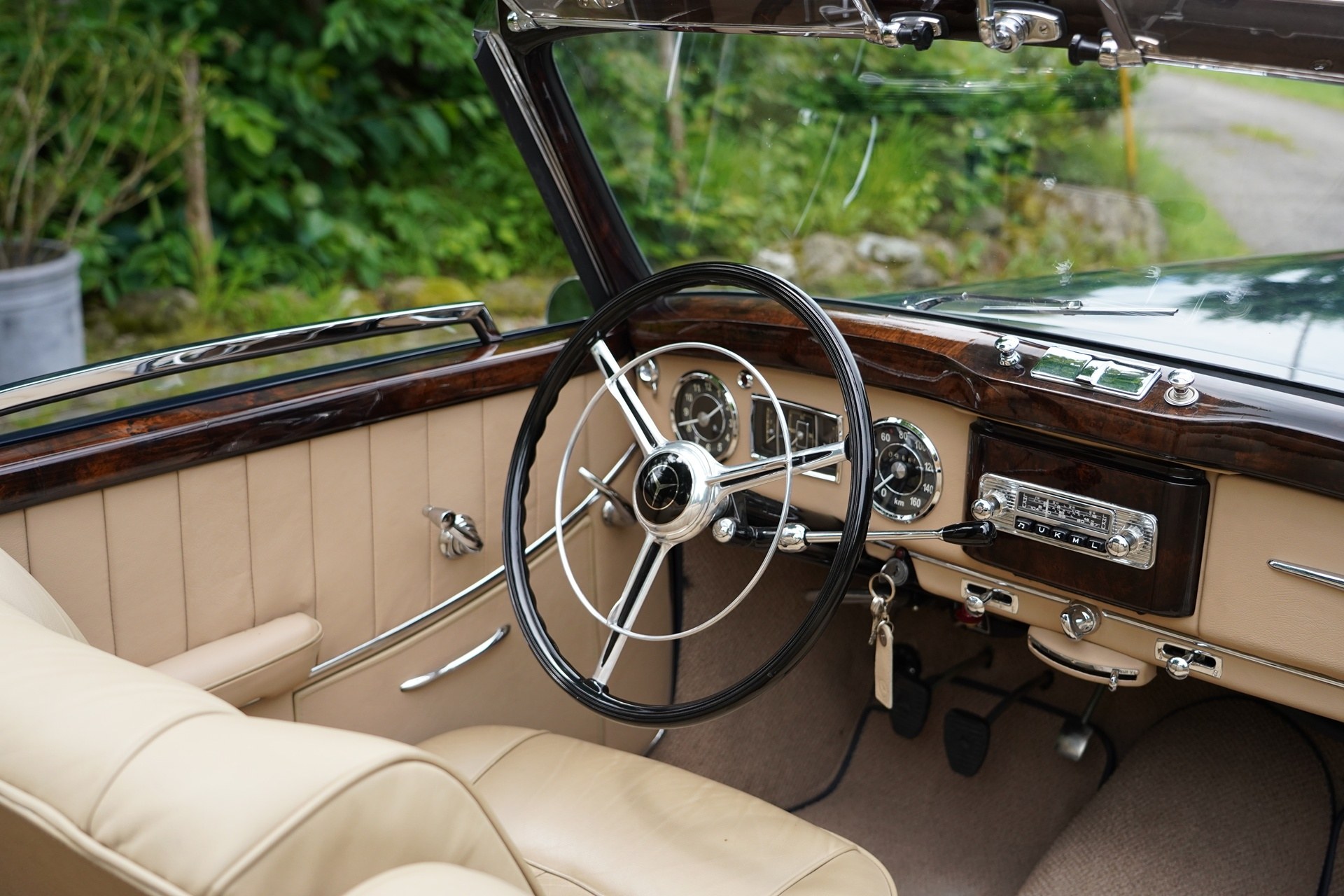 1953 Mercedes 220 A Cabriolet Restauriert, Guter Zustand, foto 2