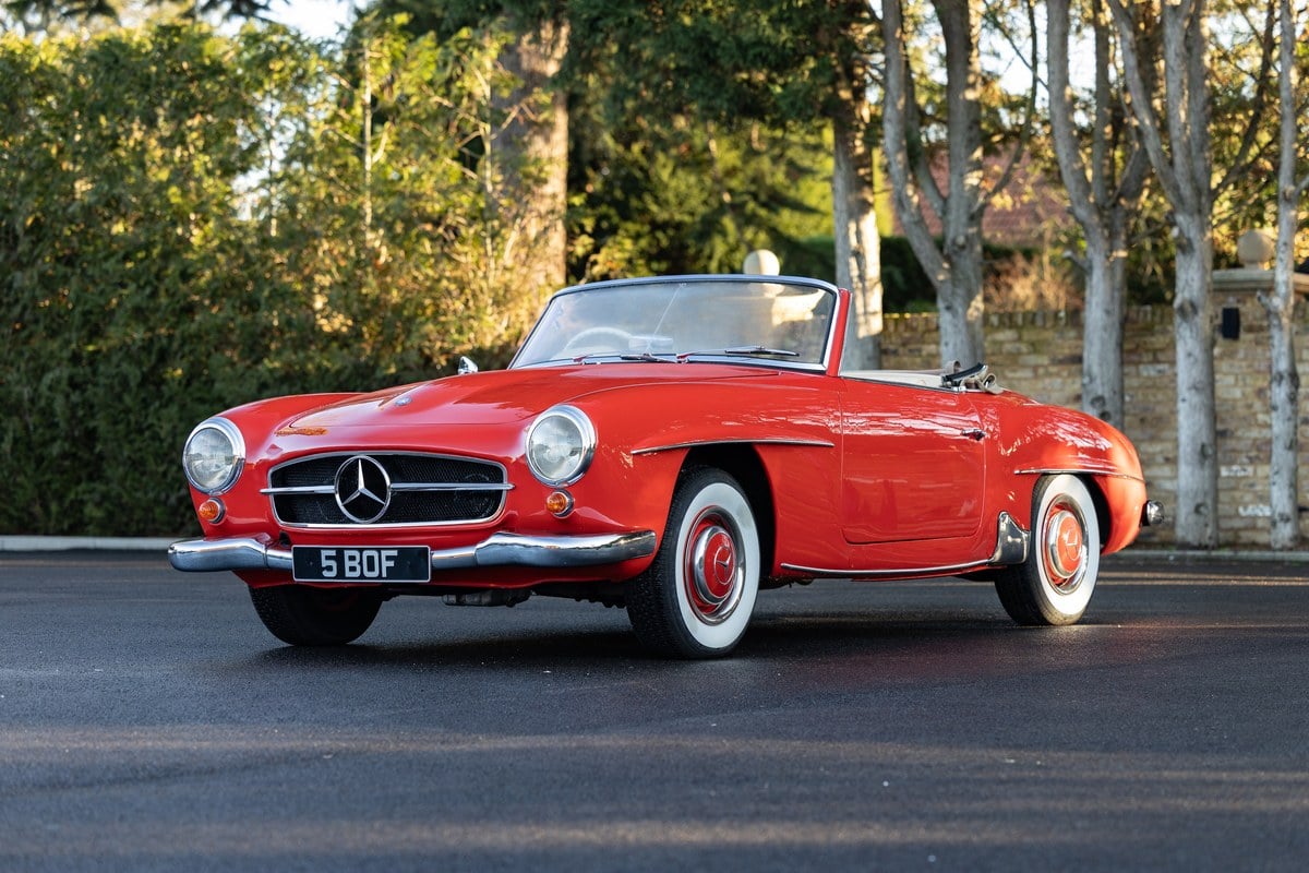 1959 Mercedes SL Class Vermelho Manual, 4 velocidades Volante à direita ...