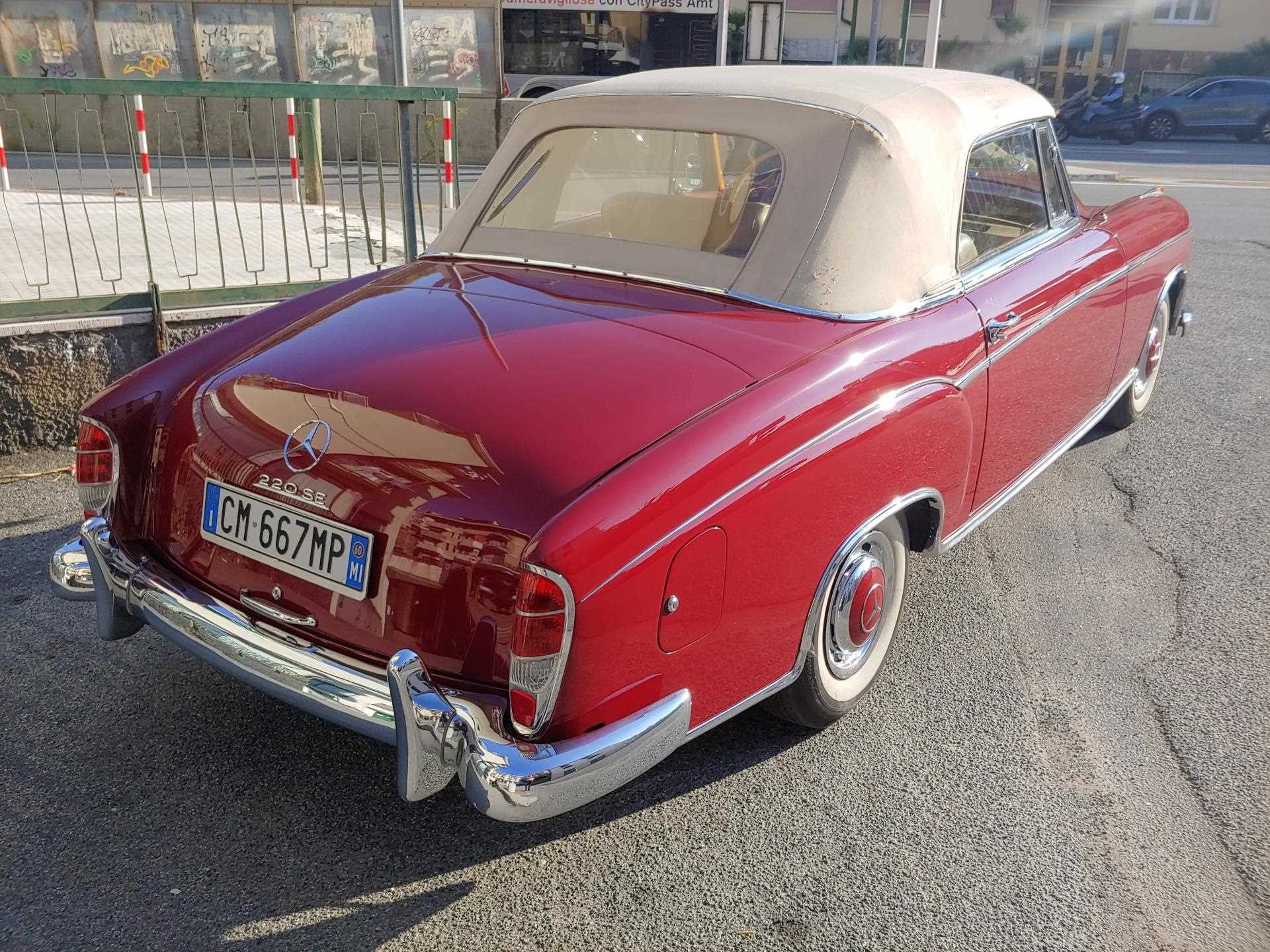 1960 Mercedes 220 SE PONTON CABRIOLET W128, foto 8