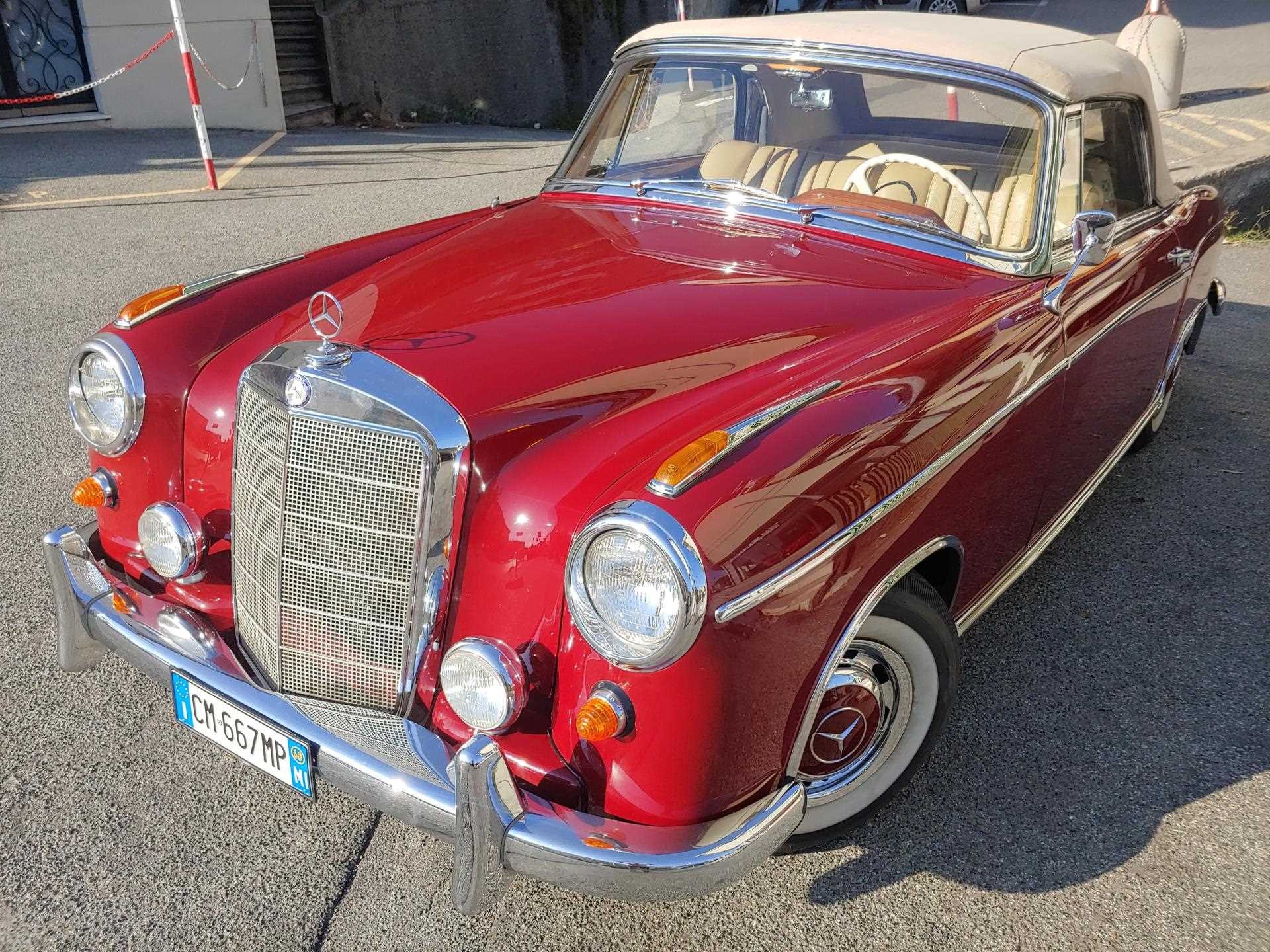 1960 Mercedes 220 SE PONTON CABRIOLET W128, foto 10