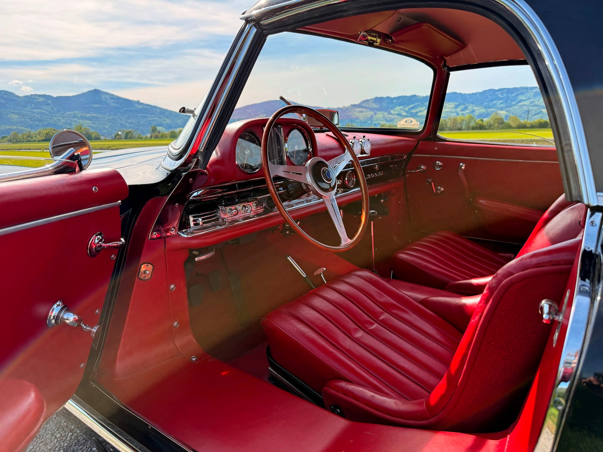 1958 Mercedes 300 SL Roadster, Hardtop, Luggage Set, Rudge, foto 2