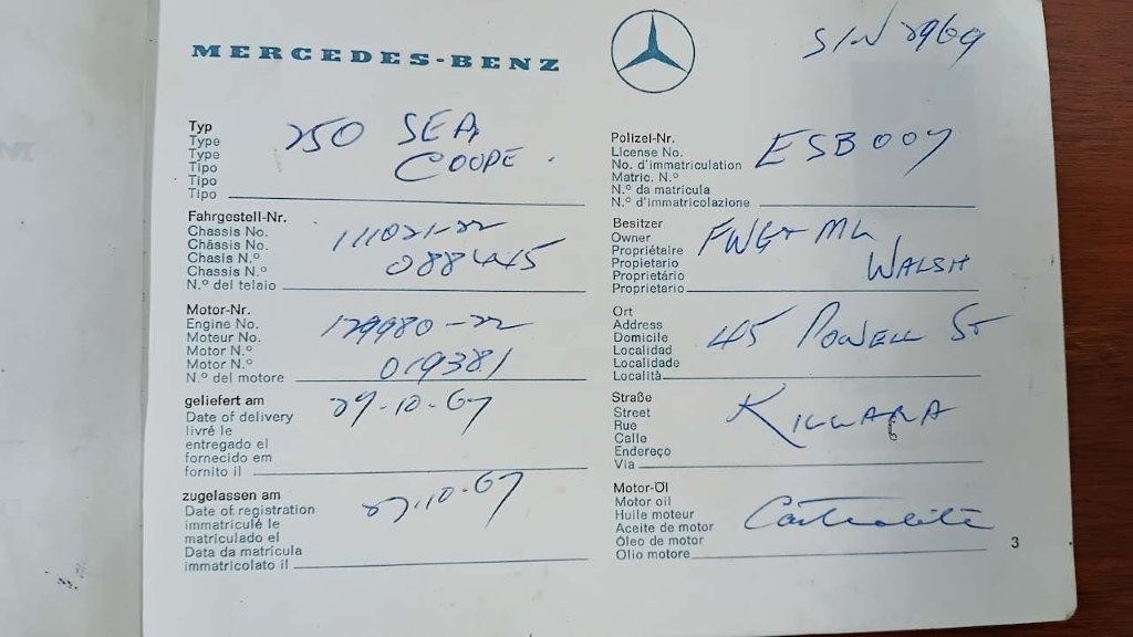 1967 Mercedes Benz 250SE Coupe, foto 11