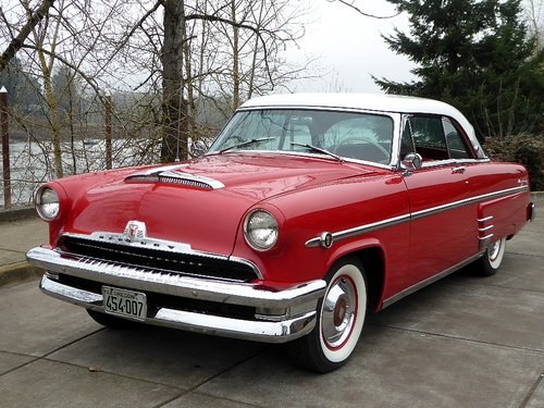 1954 Mercury Monterey HardTop = clean Red(~)Ivory $24.5k In vendita
