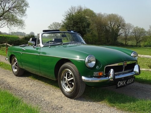 Superb 1972 MGB Roadster.Matching numbers.Lovely car. VERKAUFT