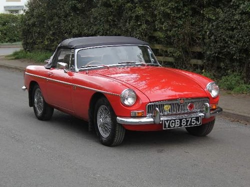1971 MGB Roadster, Wire wheels, Overdrive, Walnut dash VENDUTO