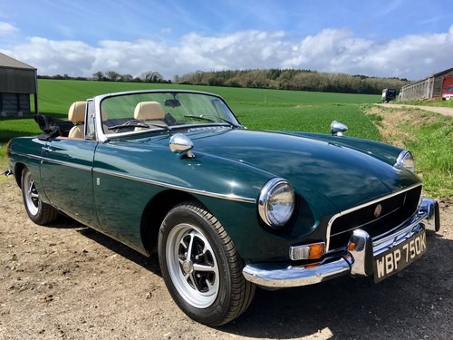 1972 MGB 1.8 Roadster Concours :One Owner(NOW SOLD) For Sale