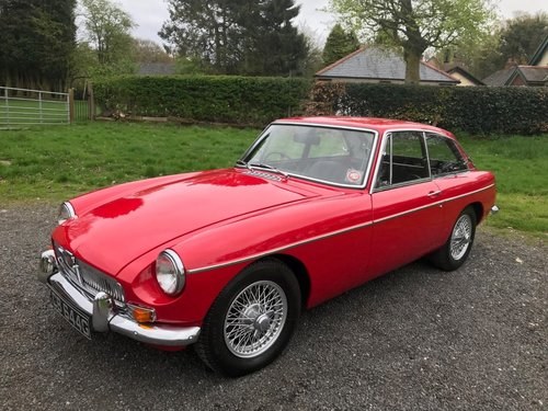 1968 MG BGT COUPE TARTAN RED 1 OWNER SIMPLY STUNNING!!!! SOLD