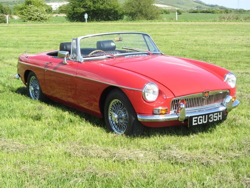 1969 MG B Roadster large history file For Sale - SOLD