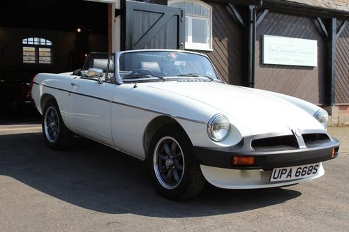 1978S MG B ROADSTER 4 SPEED MANUAL O/D WHITE SOLD