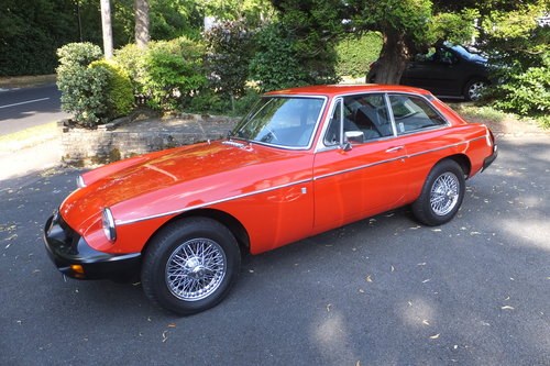 A very special low mileage MG BGT 1978  For Sale