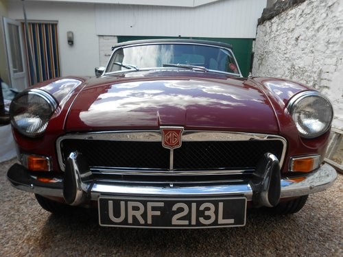 MGB 1.8 Roadster 1973 & Overdrive & Chrome Bumper For Sale