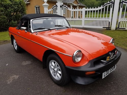 1980 MGB Roadster - Very low mileage - Stunning SOLD