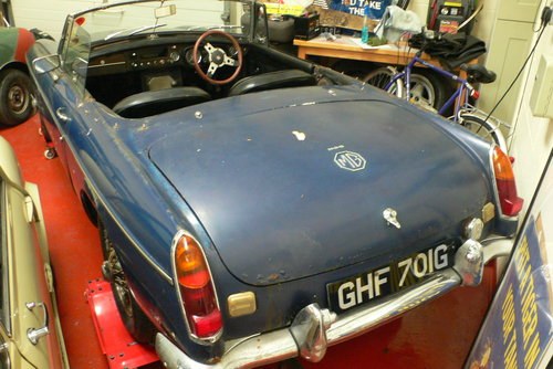 1969 MGB Roadster Restoration Project For Sale