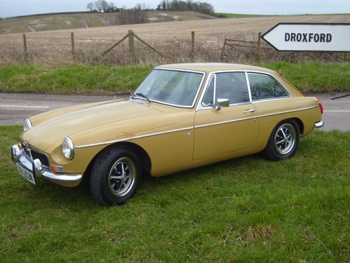1974 MGB GT, rust free, 51,000 miles, comprehensive s/history. For Sale