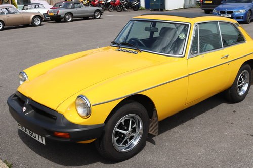 1979 MGB GT, Genuine 25000 miles from new. VENDUTO