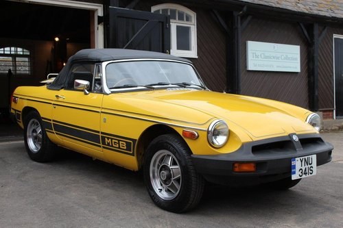 1978/S MGB ROADSTER 3 SPD AUTO YELLOW  SOLD