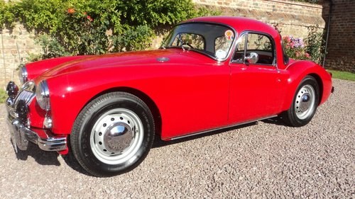 1958 MG A Coupe with a cabinet full of Trophies For Sale by Auction