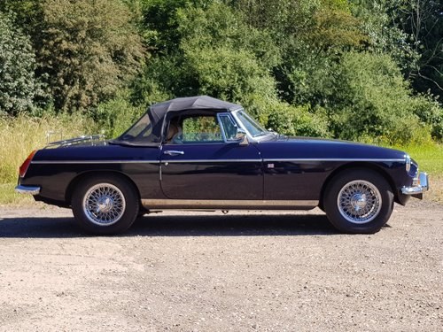 1972 MG B Roadster, 1973, Midnight Blue For Sale
