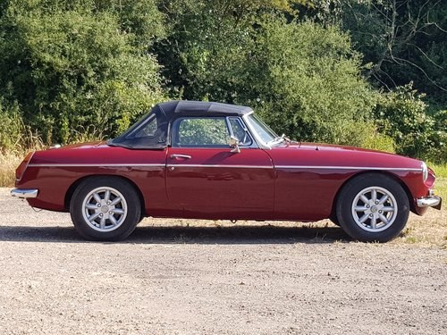 MG B Roadster, 1973, Damask Red SOLD
