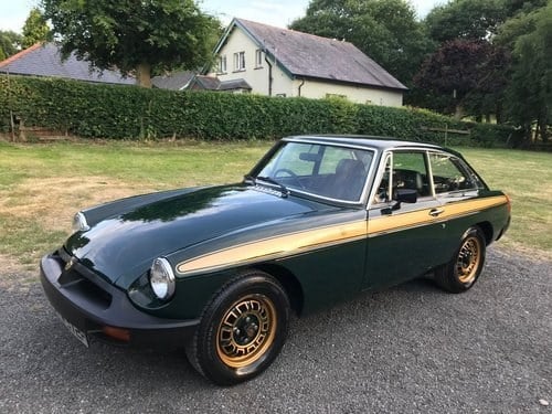 1975 MG BGT JUBILEE GREEN/GOLD 1 OF 750 STUNNING!! VENDUTO